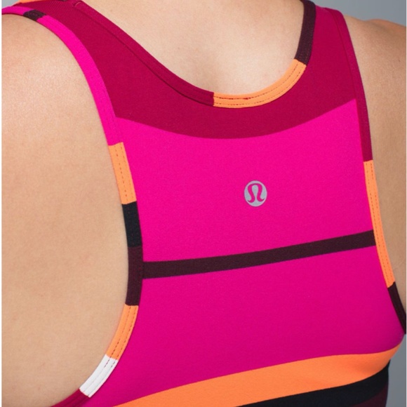 SOLD Lululemon Refresh Racer Tank - Blossom Stripe - Picture 3 of 6